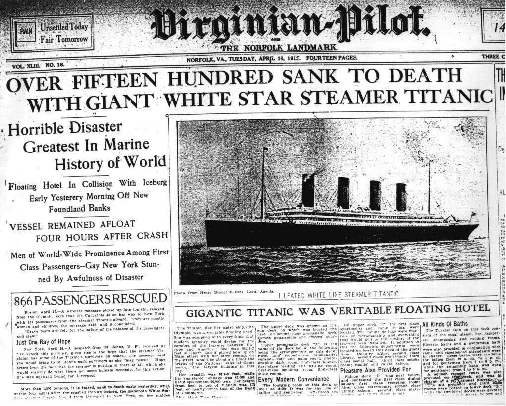 What are some facts about the history of the Titanic?